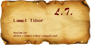 Lampl Tibor névjegykártya